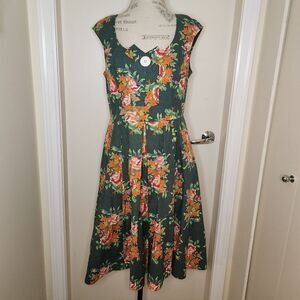Cherry Velvet pinup dress